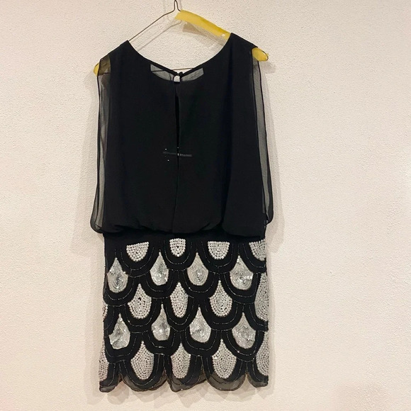 Betsy & Adam Sequin Dress Size 10 VGUC - Picture 5 of 5